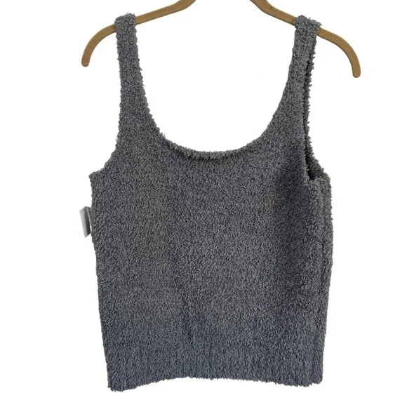 SKIMS Cozy Knit Tank Top Charcoal Grey Sz 2X/3X Lounge Active Cabin Sleep - Picture 1 of 6